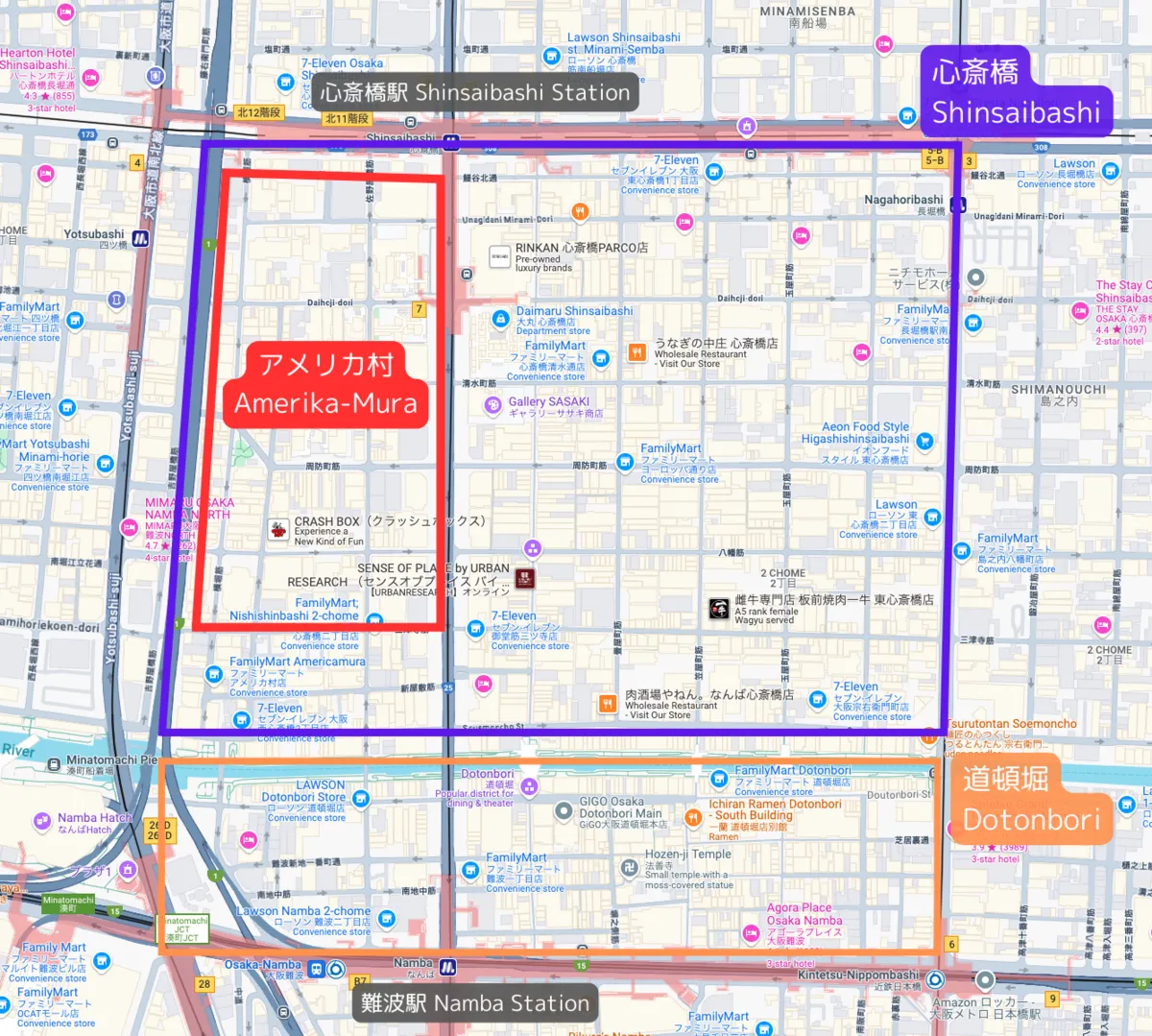 แผนที่อเมริกามูระ