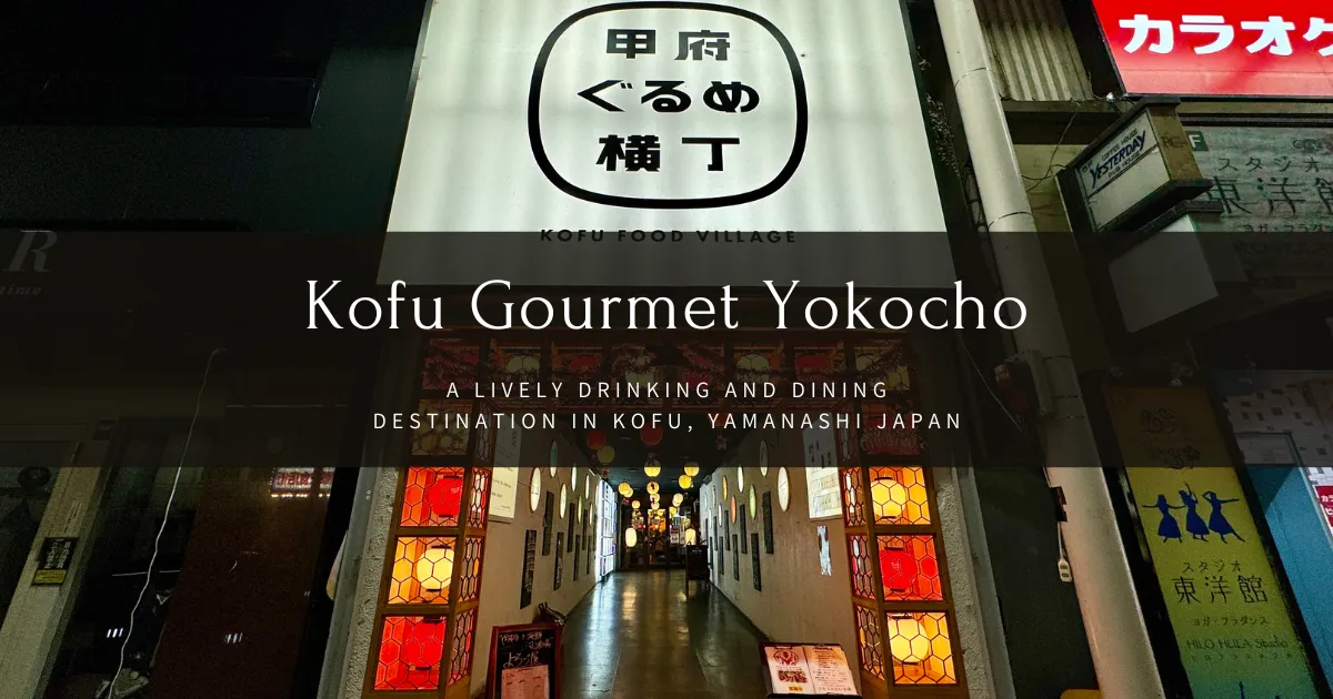 Kofu Gourmet Yokocho: ย่านบันเทิงยามค่ำคืนยอดนิยมในโคฟุที่ซึ่งคุณสามารถเพลิดเพลินกับเครื่องดื่มแอลกอฮอล์และอาหารพิเศษของยามานาชิ
