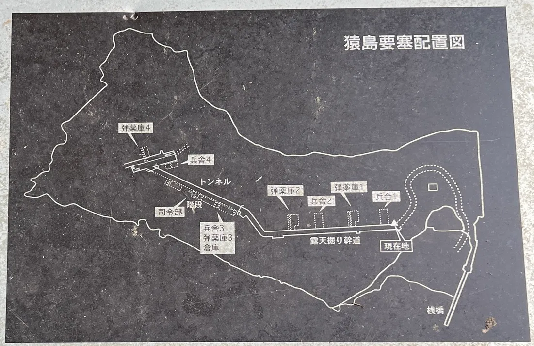 แผนผังป้อมปราการซารุชิมะ