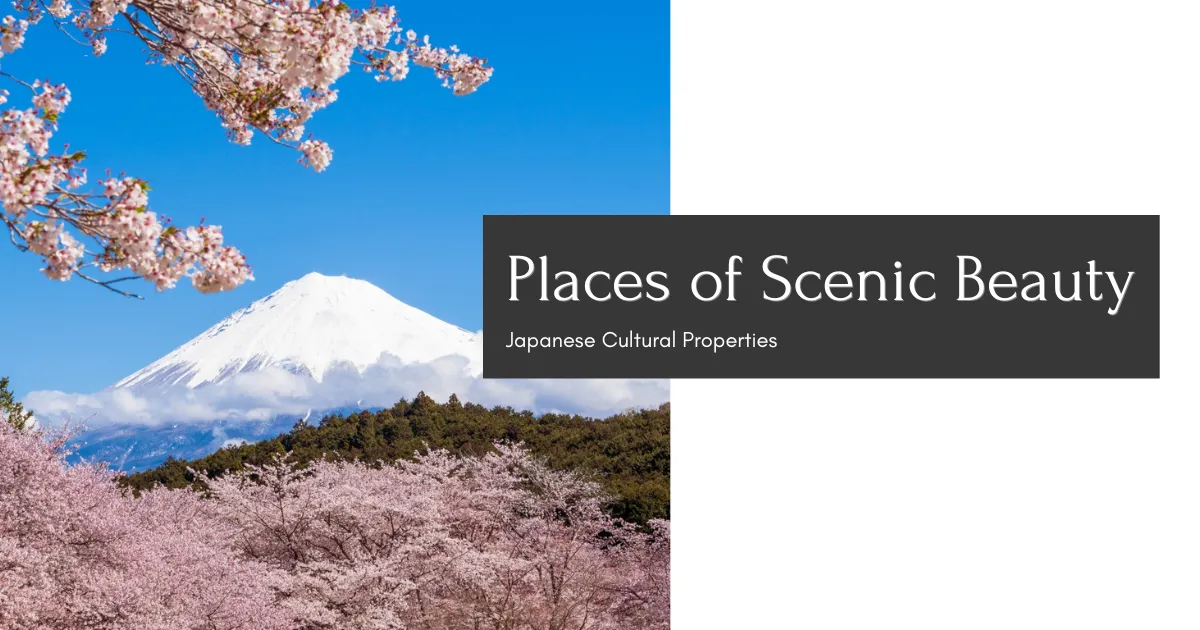 จุดชมวิว(名勝, meishō): สถานที่ที่มีทิวทัศน์สวยงามและมีคุณค่าทางประวัติศาสตร์ ทรัพย์สินทางวัฒนธรรมของญี่ปุ่นประเภทที่กำหนด